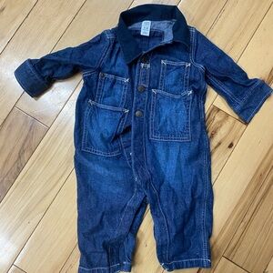 GAP Dark Blue Kids Overalls Jumpsuit Gap 3-6m